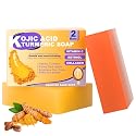 Sesamebaby Turmeric Kojic Acid Soap for Dark Spot, Brighten Skin Face and Body Cleanser with Shea Butter, Vitamin C, Moisturizing Natural Beauty & Personal Care Sesamebaby