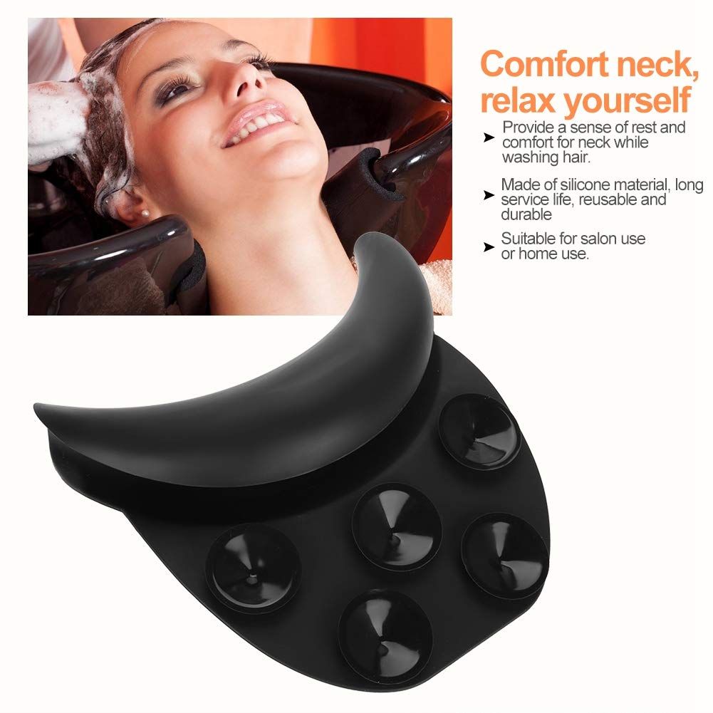 Shampoo Neck Cushion, Salon Spa Silicone Neck Rest Shampoo Bowl with, Neck Rest Cushion Hair Washing Sink Basin Tool Beauty and Personal Care Rotekt1740