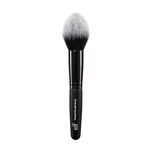 e.l.f. Pointed Powder Brush, Makeup Tool With Tapered End For Flawless Contouring & Highlighting, Vegan Beauty & Personal Care e.l.f.