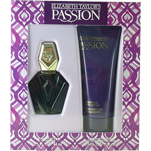 Passion by Elizabeth Taylor 2-Piece Set for Women (1.5 Oz. Eau de Toilette Spray + 6.8 Oz. Body Lotion) Beauty & Personal Care Elizabeth Taylor
