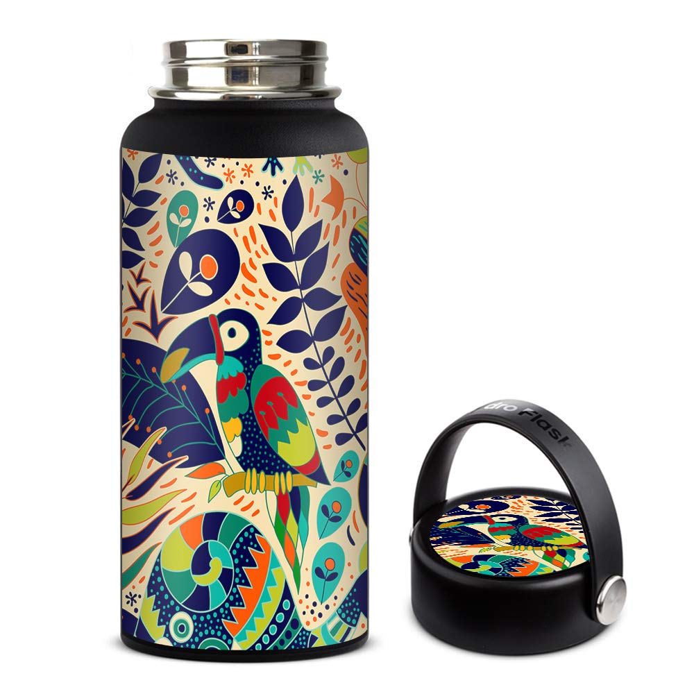 Skin Decal Vinyl Wrap for Hydro Flask 32oz Wide Mouth stickers skins cover/Pop Art Toucan Color Tropical Design Beauty & Personal Care IT'S A SKIN