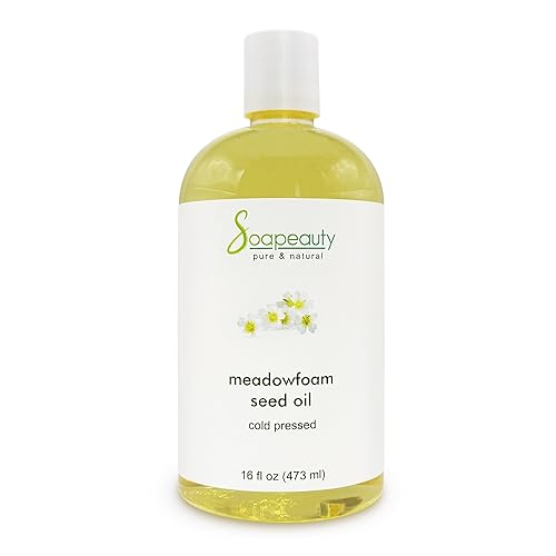 Soapeauty MEADOWFOAM SEED OIL Cold Pressed Unrefined | 100% Pure Natural Meadowfoam Seed Oil for Face & Hair | Moisturizer for Skin, Promotes Hair Beauty & Personal Care Soapeauty
