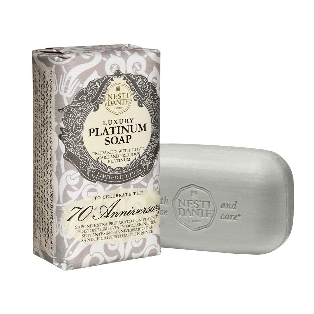 Nesti Dante 7070 Anniversary Luxury Platinum Soap With Precious Platinum (Limited Edition) 250g/8.8oz Beauty & Personal Care Nesti Dante