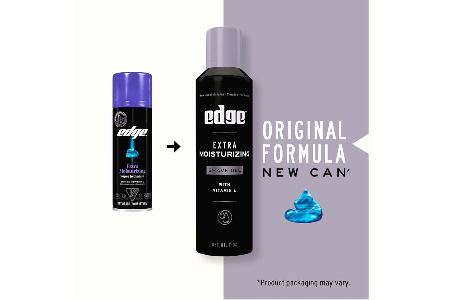 Edge Extra Moisturizing Shave Gel with Vitamin E, Shave Gel For Men That Moisturizes, Protects and Soothes To Help Reduce Skin Irritation, 7 oz, (7 Beauty and Personal Care Edge
