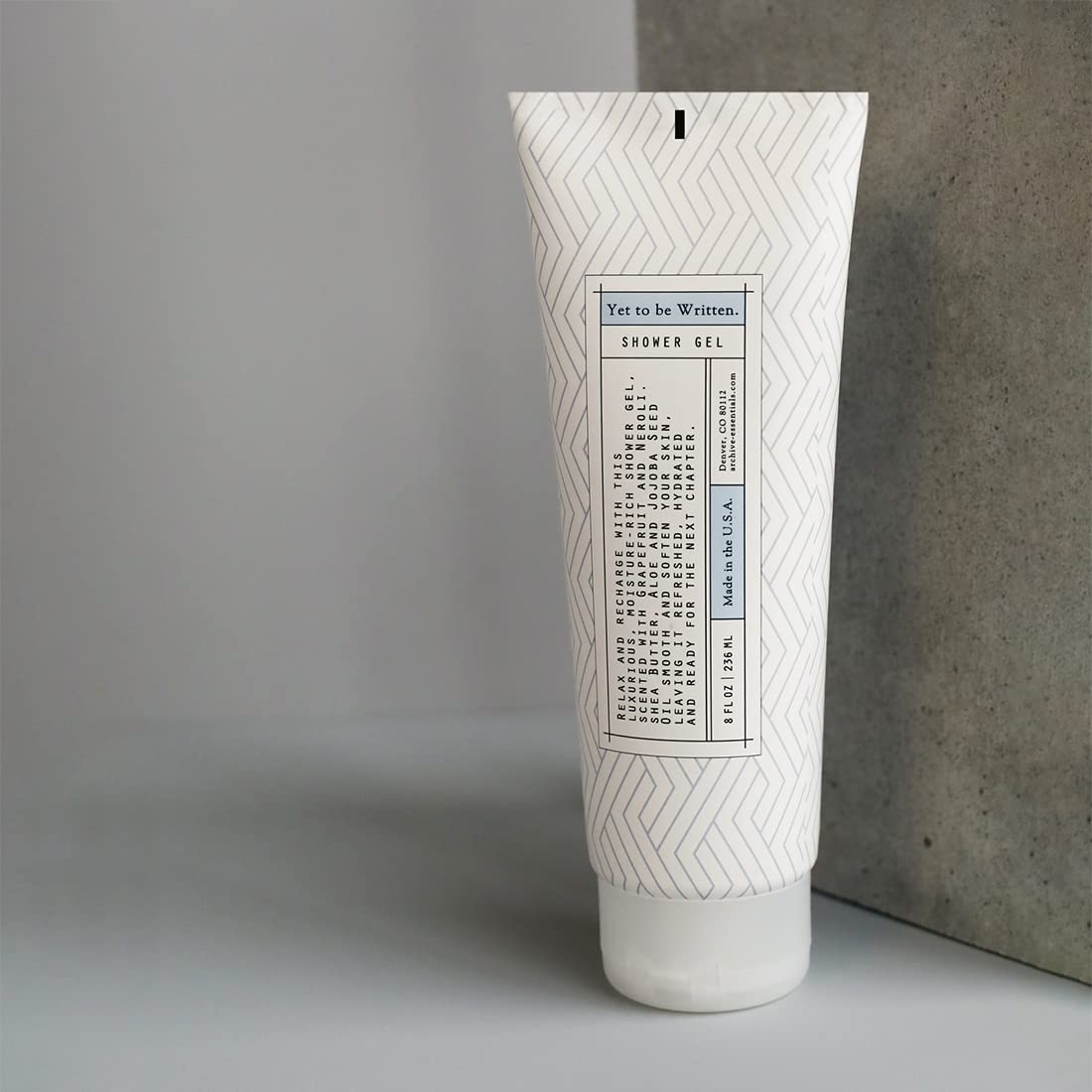 Archive Yet To Be Written Shower Gel, 8 fl oz, Luxury Moisturizing Body Wash for Men & Women, Lightly Scented Liquid Soap Beauty & Personal Care Archive