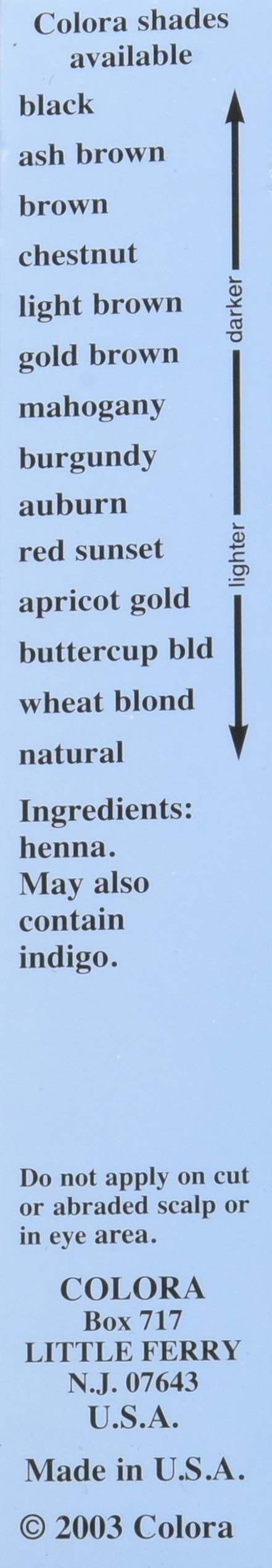 Colora Henna Powder Hair Color Burgundy 2oz (2 Pack) Beauty & Personal Care Colora