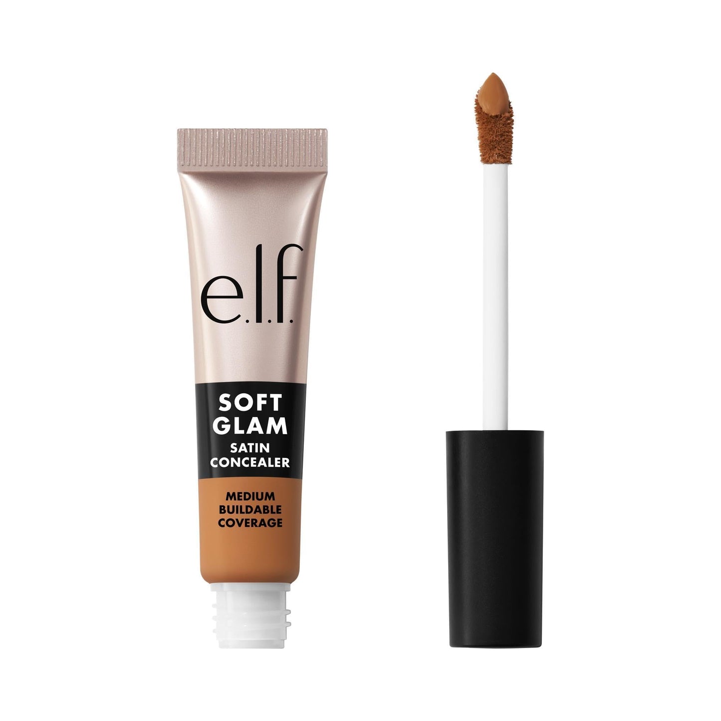 e.l.f. Soft Glam Satin Concealer, Medium Coverage For Blemishes & Under-Eye, Crease-Resistant, Long Lasting, Vegan , 45 Tan Warm Beauty & Personal Care e.l.f.