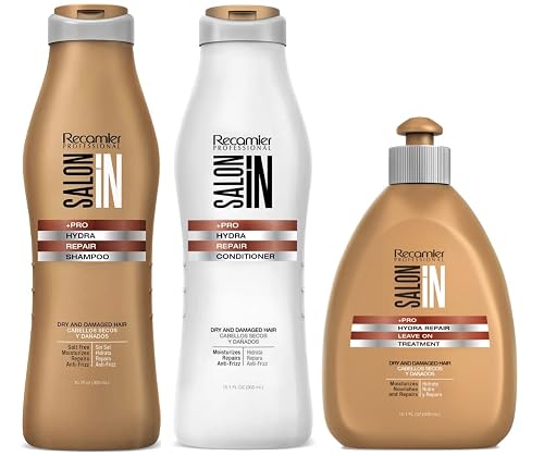 Salon In Recamier Curls & Waves Bundle - Shampoo, Conditioner & Leave-On Treatment for Curly or Wavy Hair Beauty & Personal Care RECAMIER PROFESSIONAL SALON IN