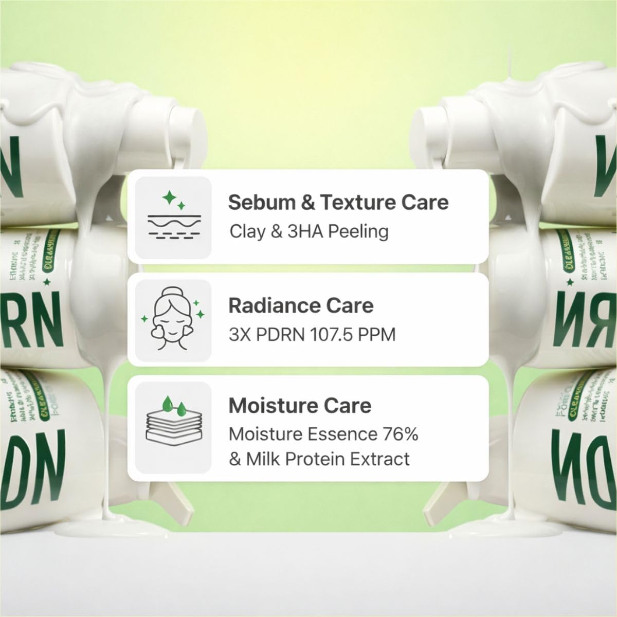 MAKE P:REM PDRN Pore Clay Cleansing Milk, Hydrating Gentle Face Wash for Sensitive Skin, Korean Face Wash, Milky Cleanser, 6.76 fl.oz. (200mL) Beauty and Personal Care MAKEP:REM