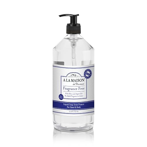 A LA MAISON Frangrance Free Natural Hand Wash Made with Essential Oils - Biodegradable, Plant-Based, Vegan, Cruelty-Free 33.8 Fl Oz (Pack of 1) Beauty & Personal Care A LA MAISON
