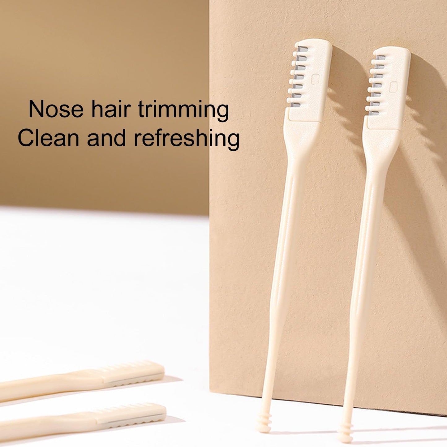 1Pc/3Pcs Nose Hair Trimmer Compact Size Painless Double-Sided No Battery Required User-Friendly Professional Rotary Manual Nose Hair Cutter for Women Beauty and Personal Care NEREIDS NET