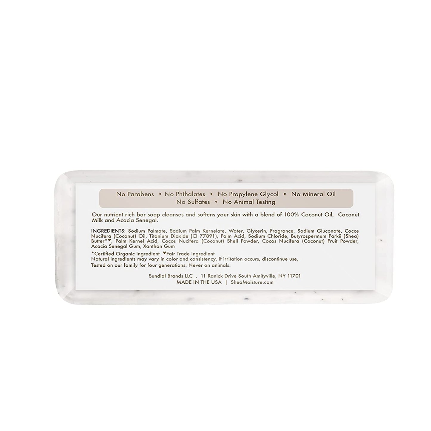 Shea Moisture 100% Virgin Coconut Oil Shea Butter Soap, 8 Ounce (Pack of 2) Beauty & Personal Care Shea Moisture