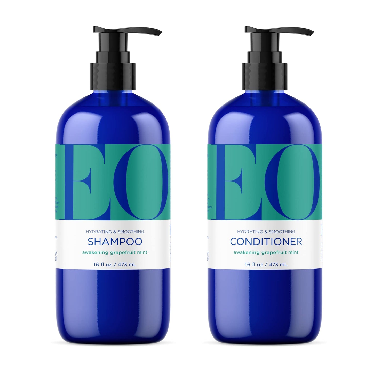 EO Shampoo and Conditioner Combo Pack, 16 Ounce Bottles (1 of Each), Grapefruit and Mint, Organic Plant Based, Hydrating & Smoothing For All Hair Beauty & Personal Care EO