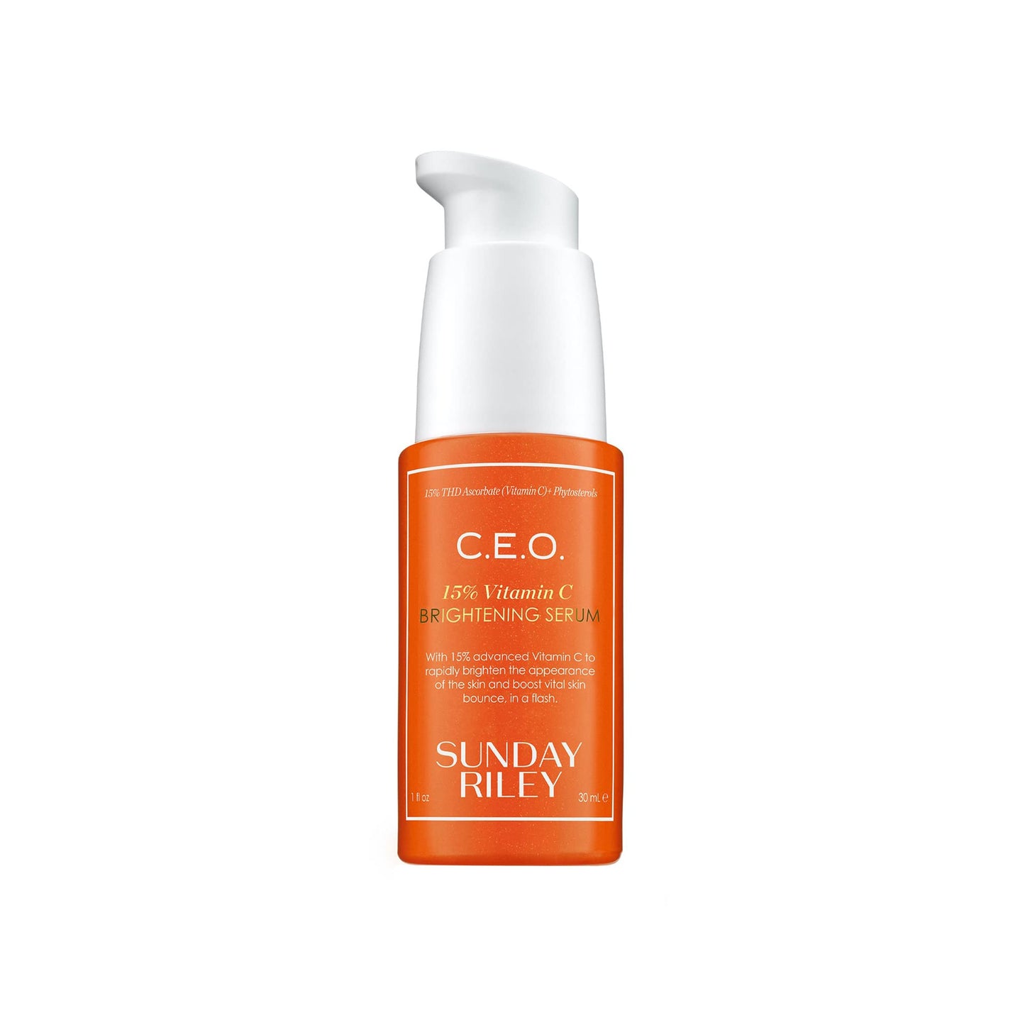 Sunday Riley C.E.O. 15% Vitamin C Brightening Serum, Orange, 1.0 Fl oz(pack of 1) Beauty and Personal Care Sunday Riley Default Title