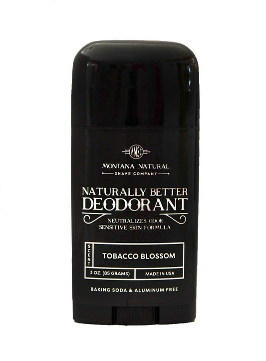 MNSC Tobacco Blossom (Wrangler) Naturally Better Deodorant - Magnesium & Activated Charcoal, Sensitive Skin Formula, Aluminum-Free, Baking Soda-Free Beauty and Personal Care Montana Natural Shave Company