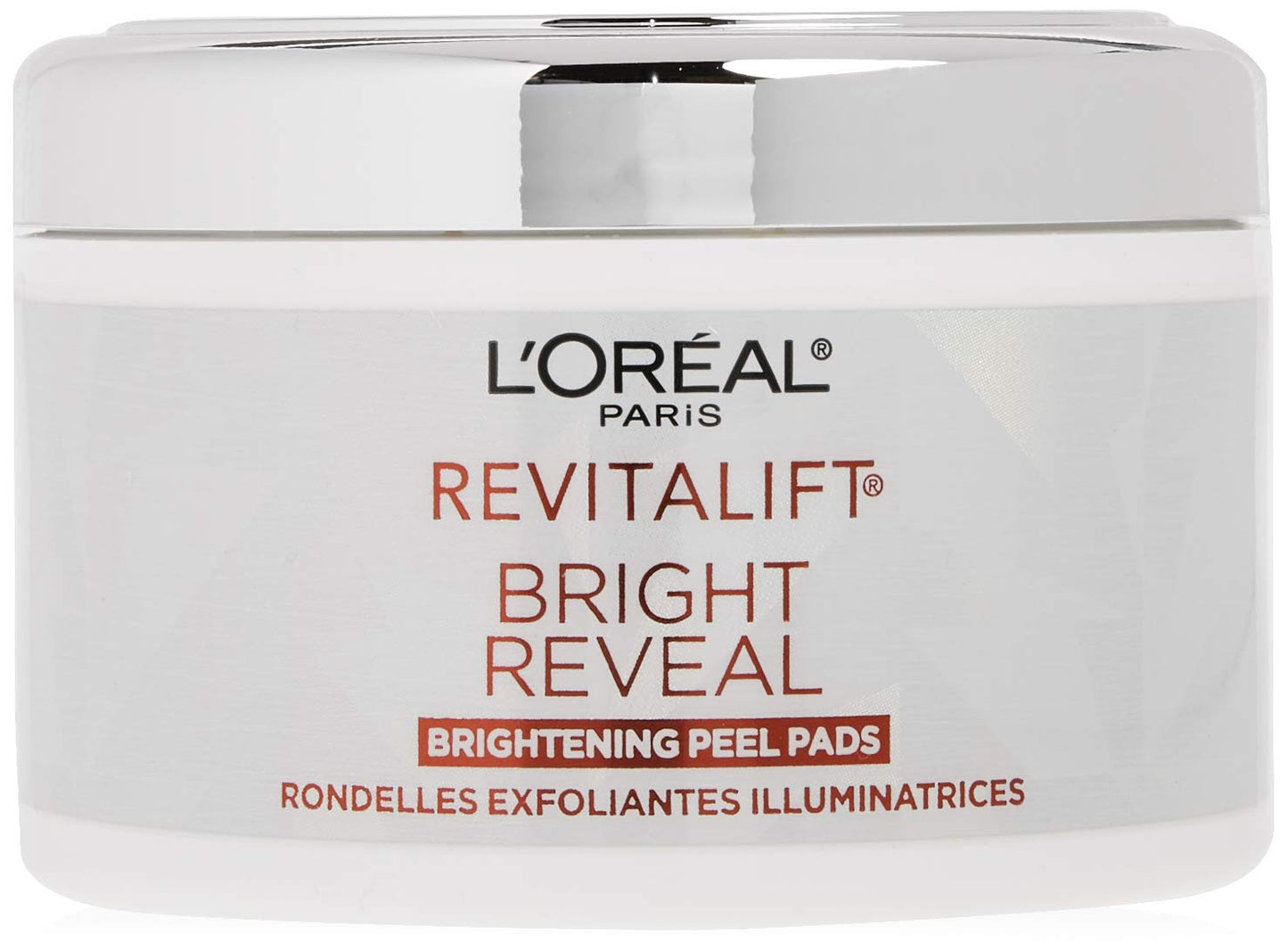 L'Oréal Paris Revitalift Bright Reveal Anti-Aging Exfoliating Peel Pads with Glycolic Acid, Reduce Wrinkles & Brighten Skin, 30 Count (Pack of 1) Beauty & Personal Care L'Oreal Paris
