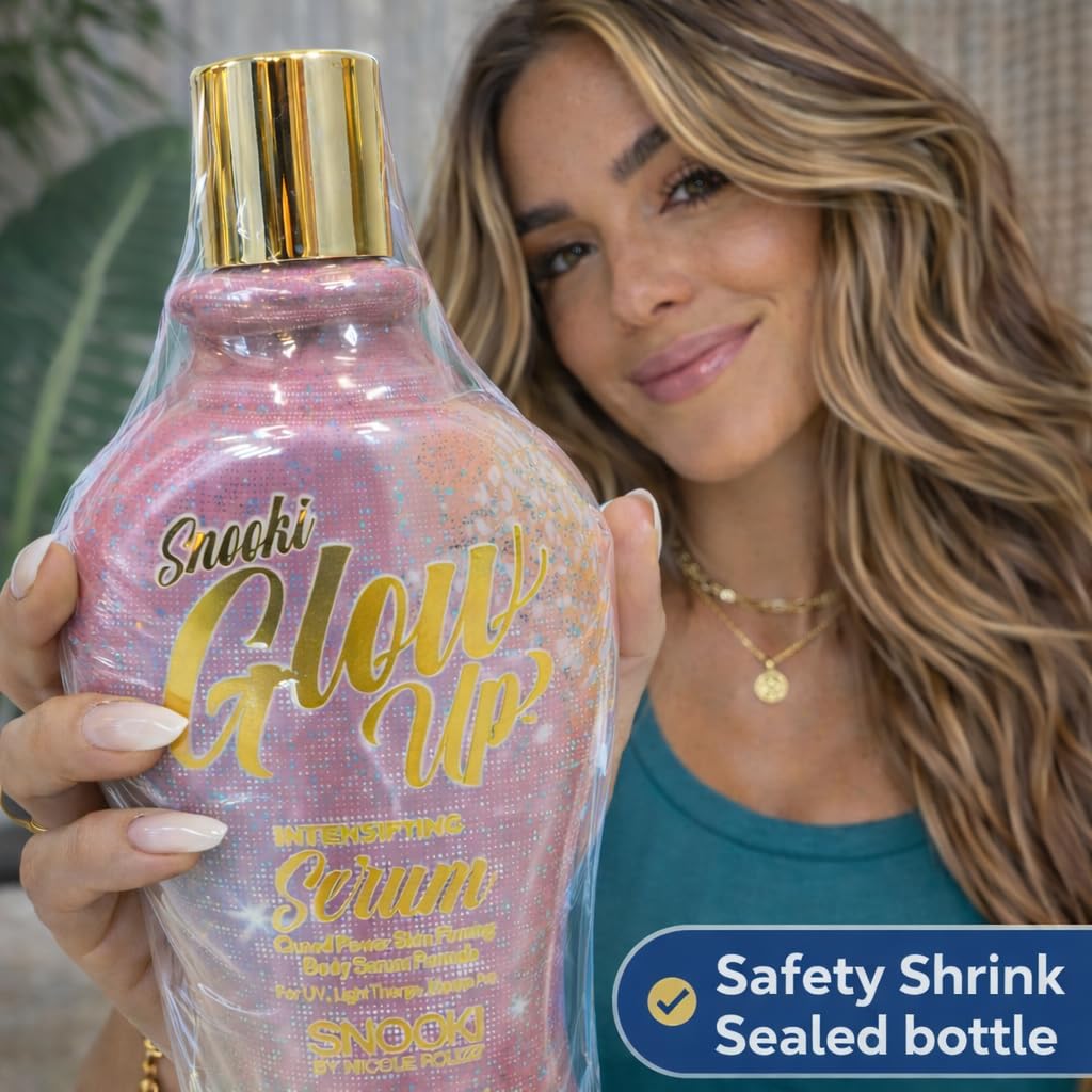Snooki Glow Up Quad Power Skin Firming UV Intensifying Serum & Red Light Complex 12oz Beauty & Personal Care Supre