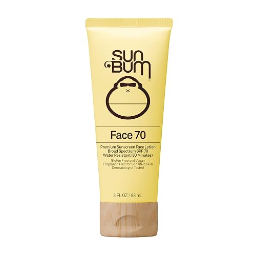 Sun Bum Original SPF 70 Sunscreen Face Lotion - Broad Spectrum Moisturizing Facial Sunscreen with Vitamin E - Fragrance Free - Travel Size - 3 oz Beauty & Personal Care Sun Bum