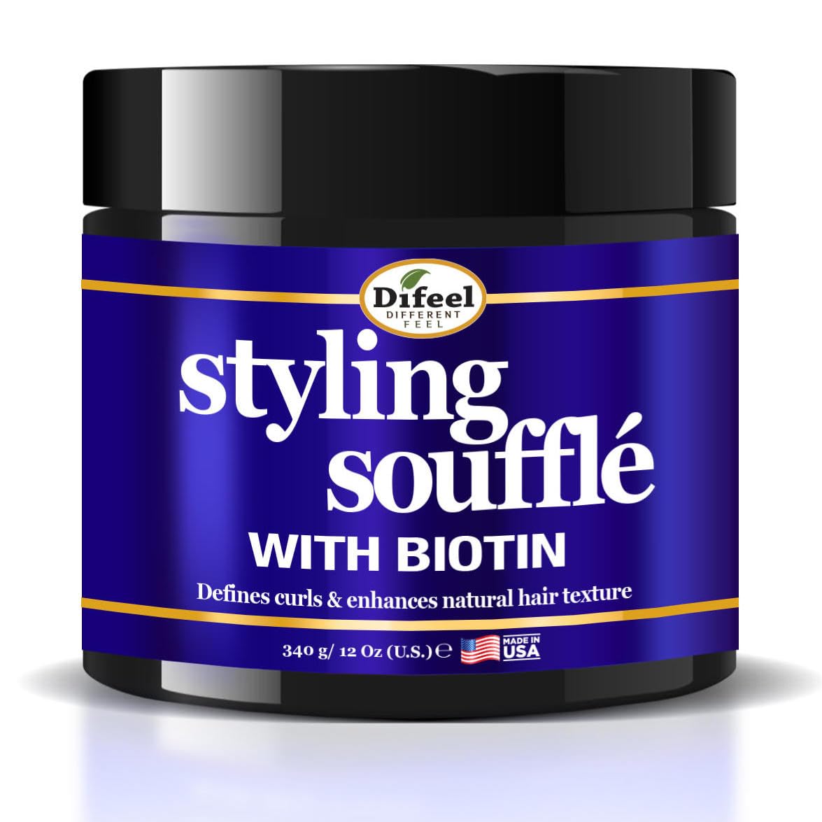 Difeel Curl Defining Styling Soufflé with Biotin 12 oz. - Nourishing Curl Defining Souffle for Wavy Hair, Curly Hair & Coils Beauty & Personal Care Difeel