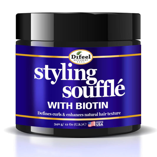 Difeel Curl Defining Styling Soufflé with Biotin 12 oz. - Nourishing Curl Defining Souffle for Wavy Hair, Curly Hair & Coils Beauty & Personal Care Difeel