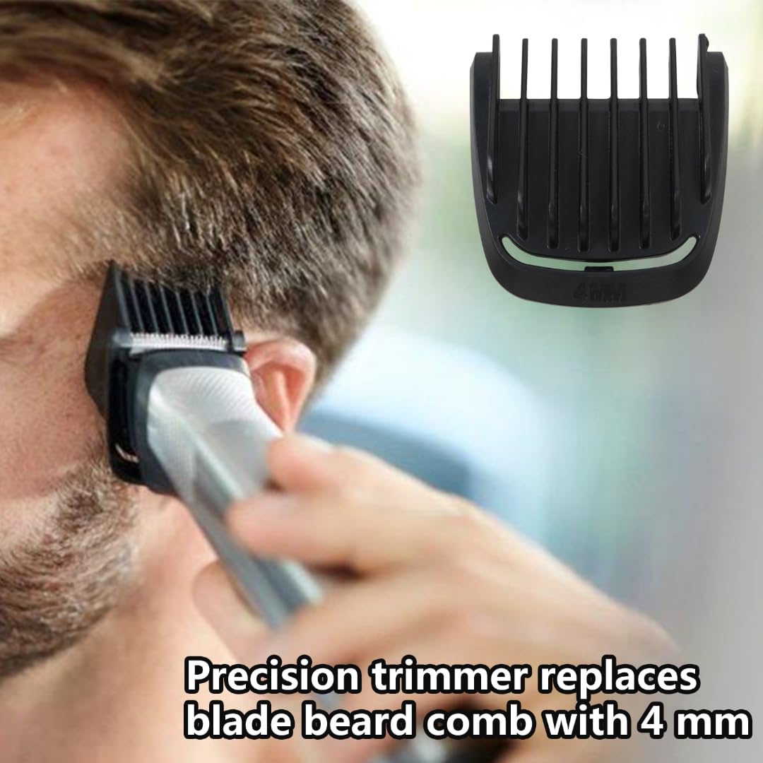 Upgraded Version Trimmer Replacement 4mm Beard Stubble Hair Guide Guard Comb for P-hilips No relco Multigroom MG3750 MG3760 MG5750 MG5760 MG7750 Beauty and Personal Care Gxcdizx