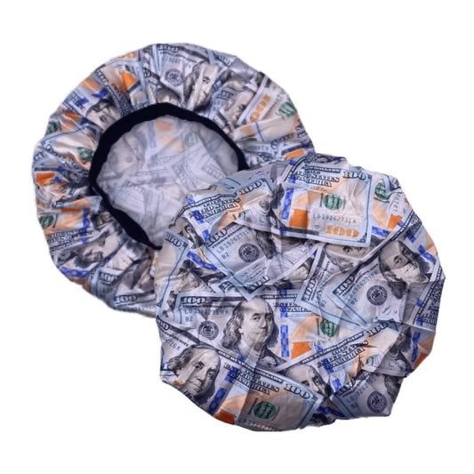 Silky Design Bonnet with Elastic Soft Band, Hair Braid Adjustable Women and Men Bonnets for Sleeping, Comfortable Satin Fabric Bonnet (Mney N) Beauty and Personal Care FOR KINGS. BY KINGS CROWN LMTD SUPPLY