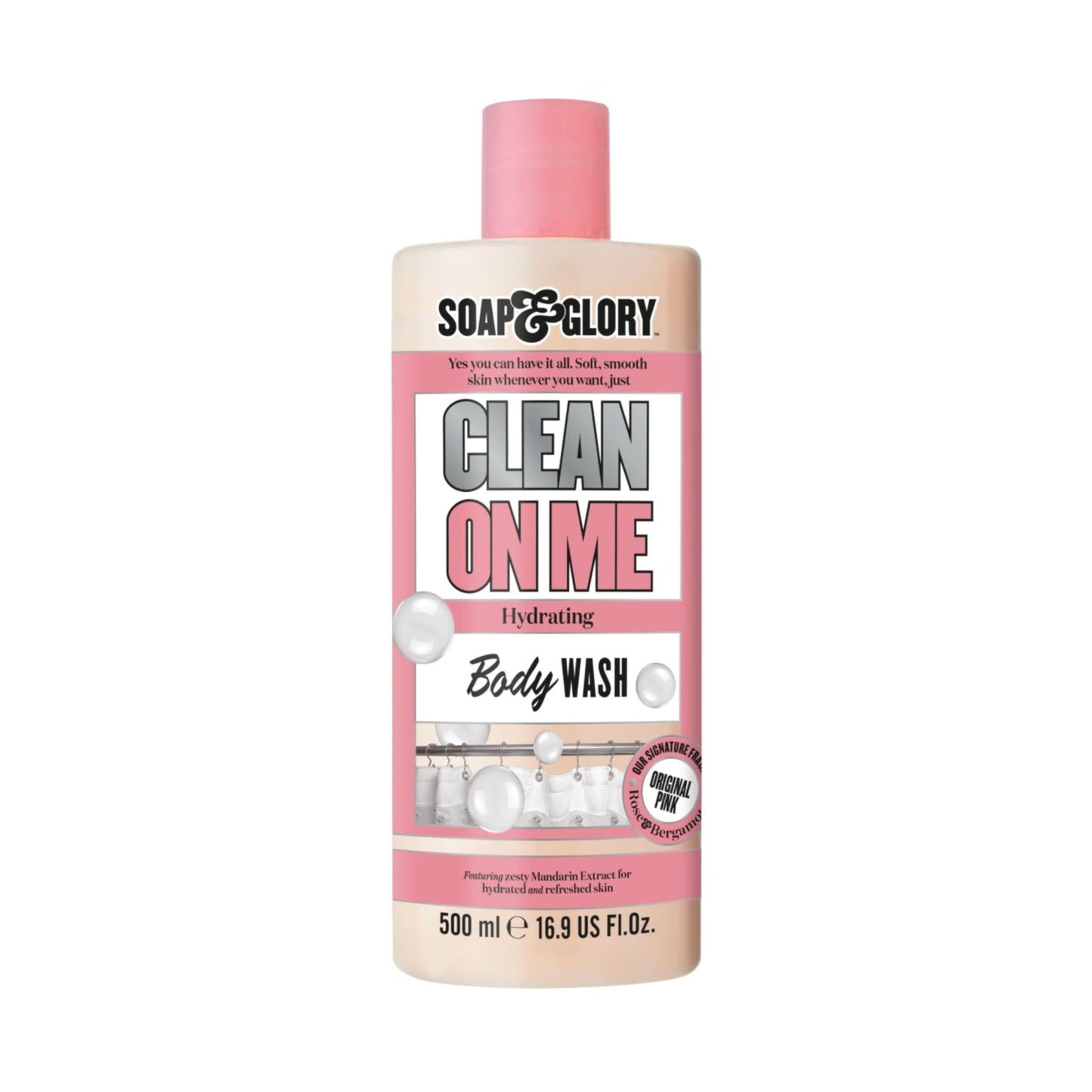 Soap & Glory Original Pink Body Wash for Women - Rose & Bergamot Shower Gel for Dry Skin - Moisturizing Body Soap for Soft, Hydrated Skin - Original Beauty & Personal Care Soap & Glory