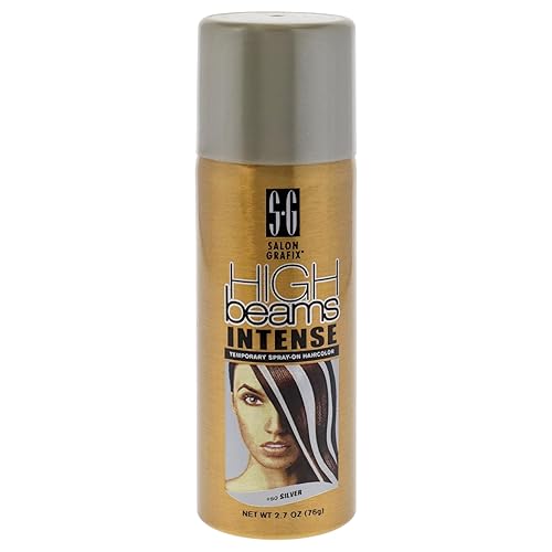 Salon Grafix High Beams Intense Temporary Spray - Silver for Unisex - 2.7 oz Hair Color Beauty & Personal Care Salon Grafix