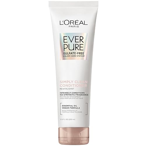 L'Oreal Paris EverPure Sulfate Free Simply Clean Hair Conditioner, Hydrating Hair Care with Rosemary Essential Oils, 8.5 Fl Oz Beauty & Personal Care L'Oreal Paris