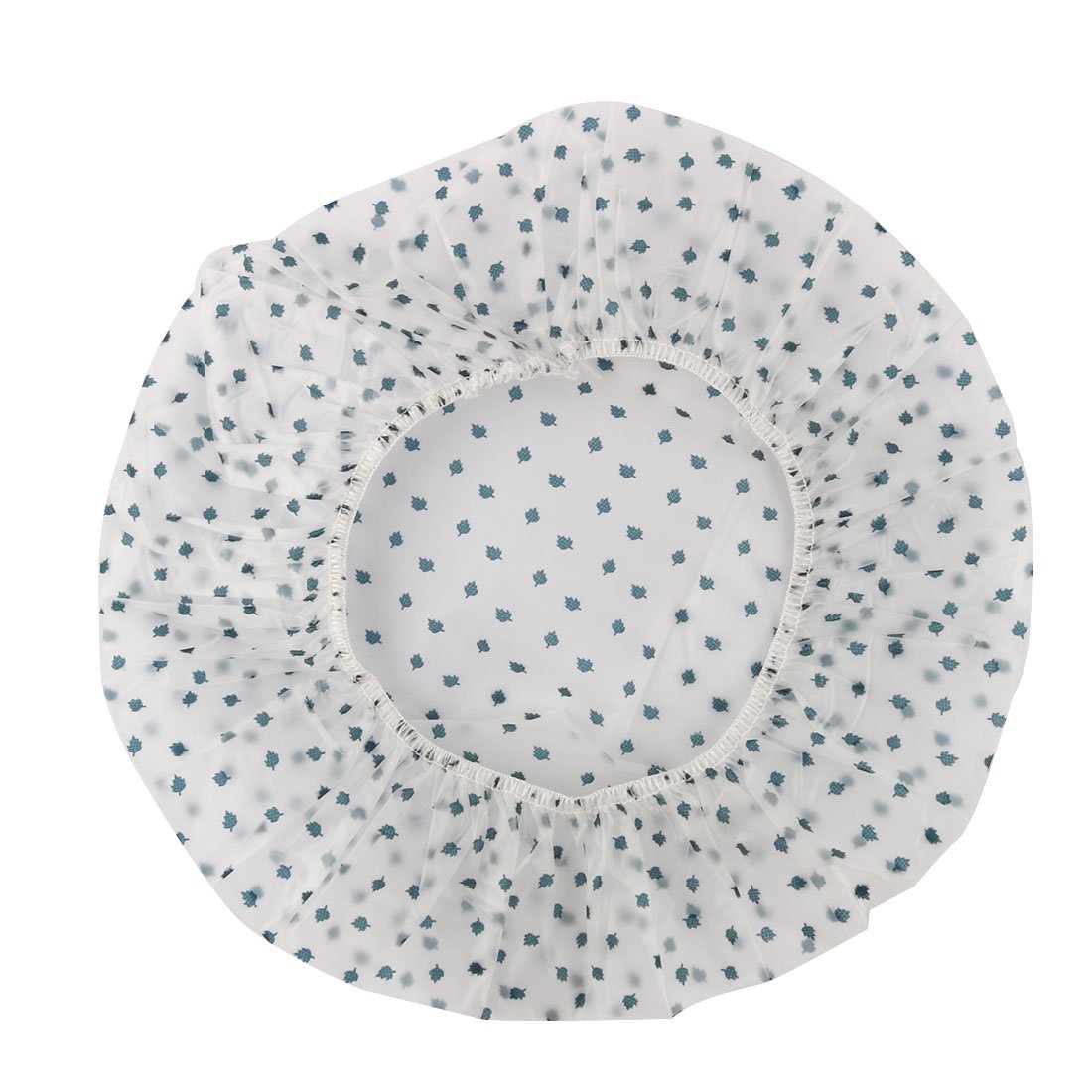 Ruilogod Plastic Leaf Dots Pattern Bathroom Reusable Elastic Water Resistance Shower Hair Cap Hat Green (id: 6b3 ca2 7b7 526 89e Beauty and Personal Care Ruilogod
