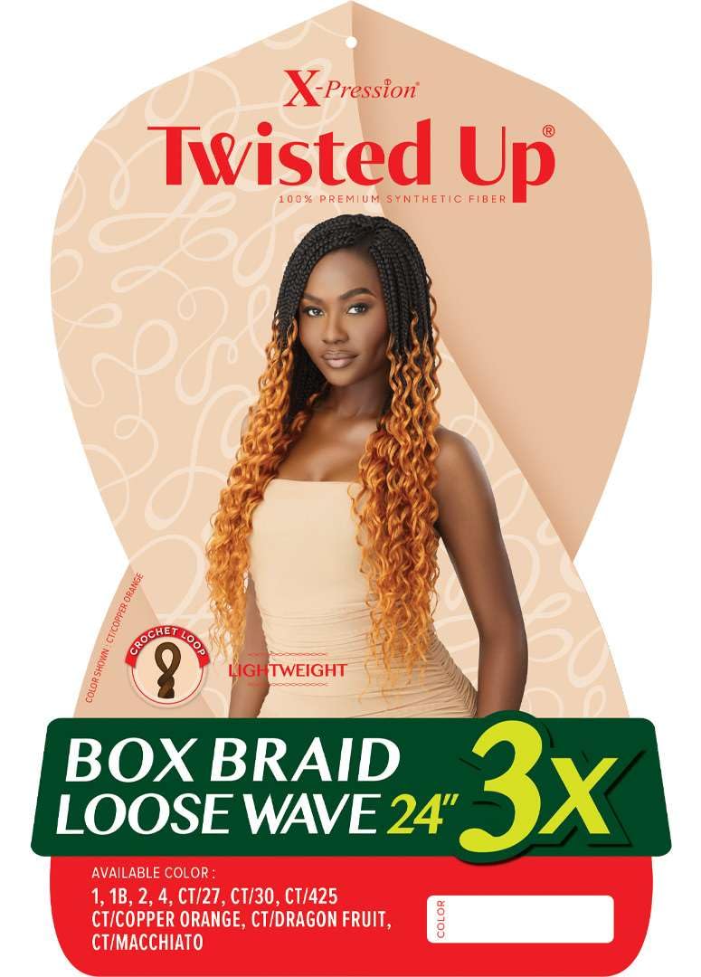 Outre X-Pression - Twisted Up - Box Braid Loose Wave 24" 3X (CT/425)