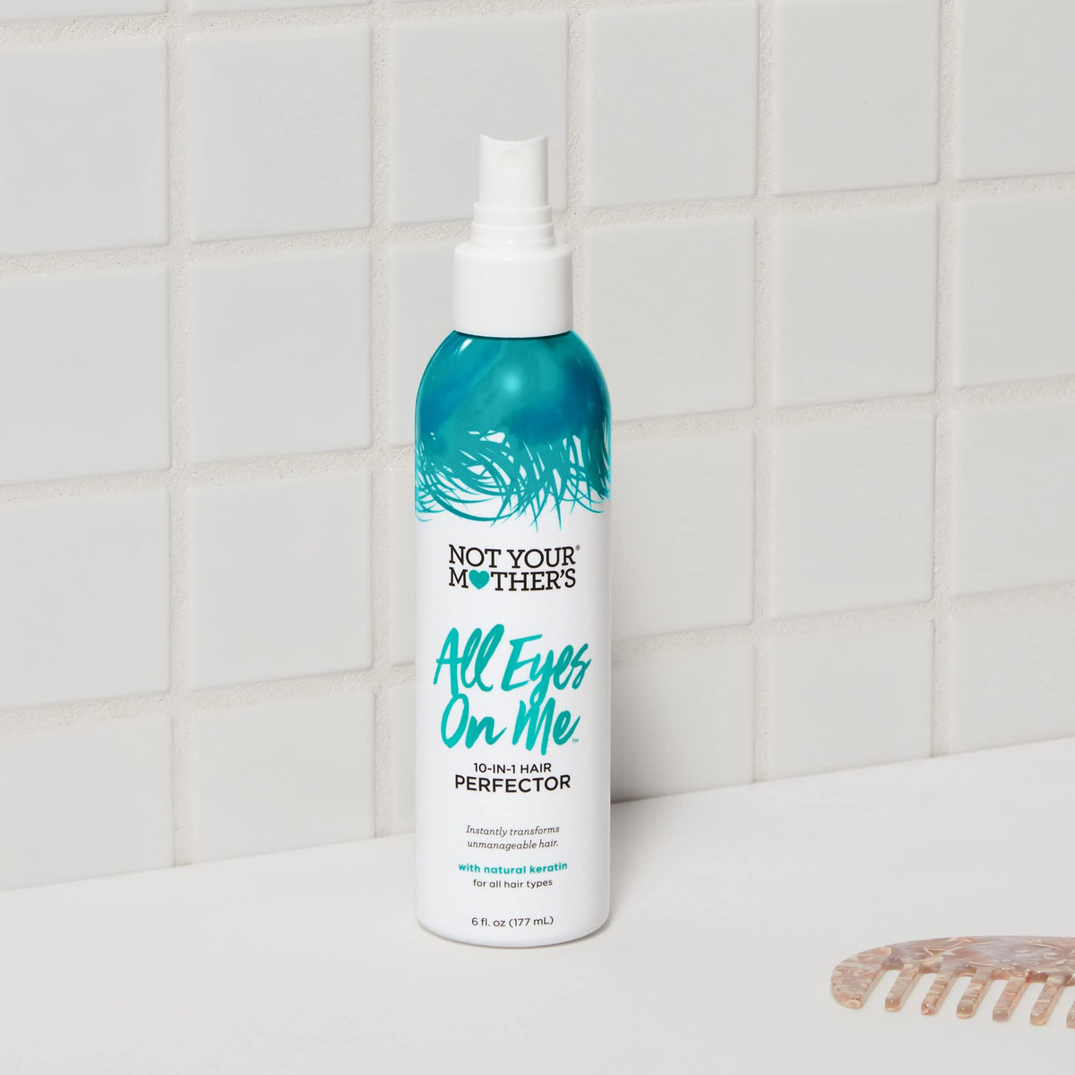 Not Your Mother's All Eyes On Me 10-in-1 Hair Perfector (2-Pack) - 6 fl oz - Heat Protectant for Hair, Moisturizing Detangler Spray, & Frizz Control