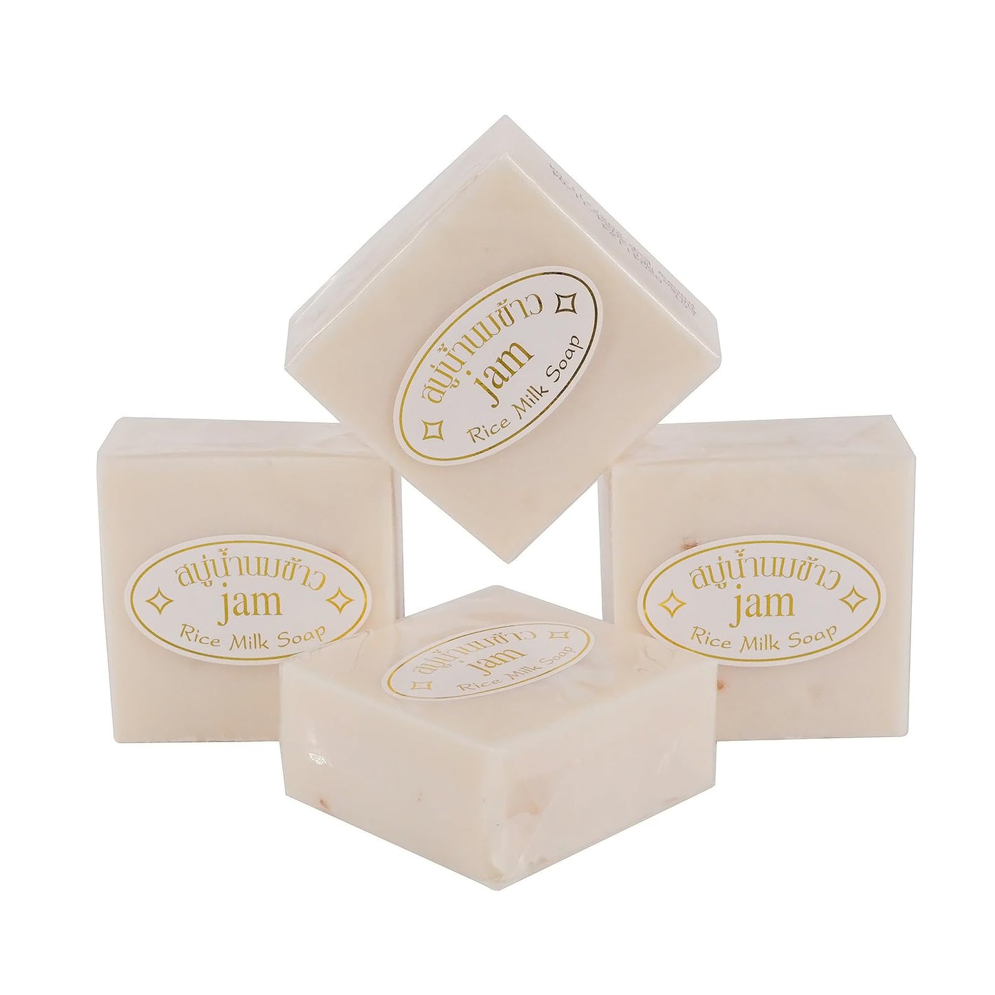 Maruomiki Handmade Genuine Thai Rice Soap 4/8/12PCS sets. 65g/PCS,Cold - Processed.Great for bath, hands, face & gifting (4PCS) Beauty & Personal Care Maruomiki