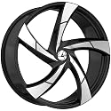 Azara AZA-524 22x8.5 5x114.3 5x120 +38 Cb 74.1 Gloss Black & Machined Beauty & Personal Care Azara