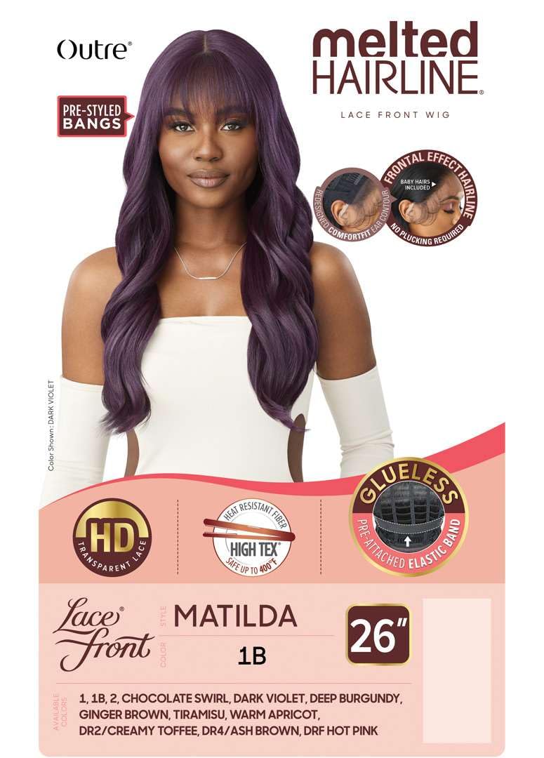 Outre Lace Front Wig - Melted Hairline - Matilda (DR4/ASH BROWN)