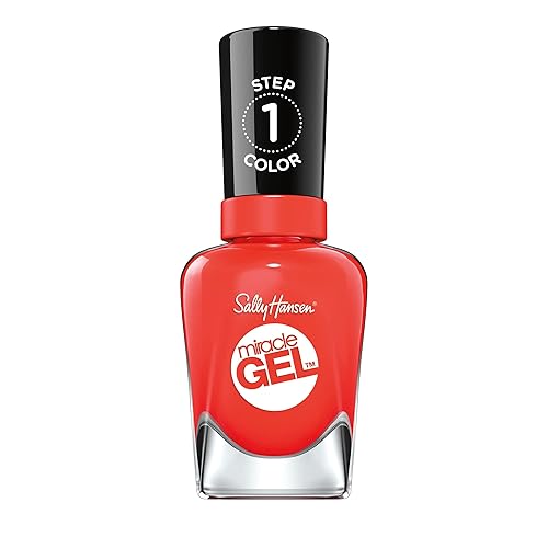 Sally Hansen Miracle Gel Nail Polish, Shade World Wide Red 409 (Packaging May Vary) Beauty & Personal Care Sally Hansen