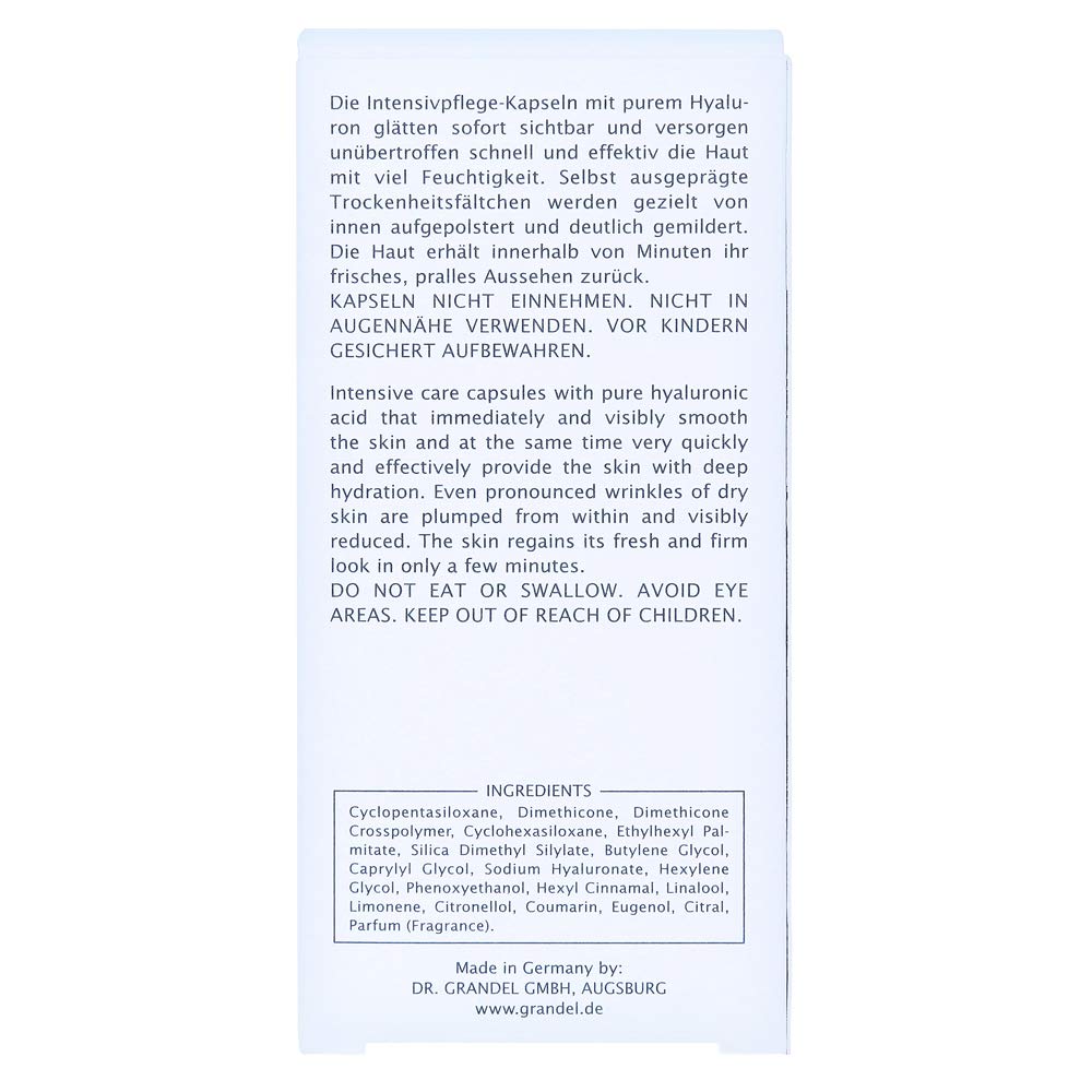 Dr. Grandel Hydro Active Hyaluron Filler Caps, 0.34 Fl oz Beauty & Personal Care Dr. Grandel