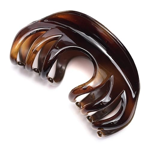 Youxuan 4 Inch Hair Claw for Women, Pretty Clip, Grip for Thick Hair, Coffee Beauty & Personal Care YOUXUAN