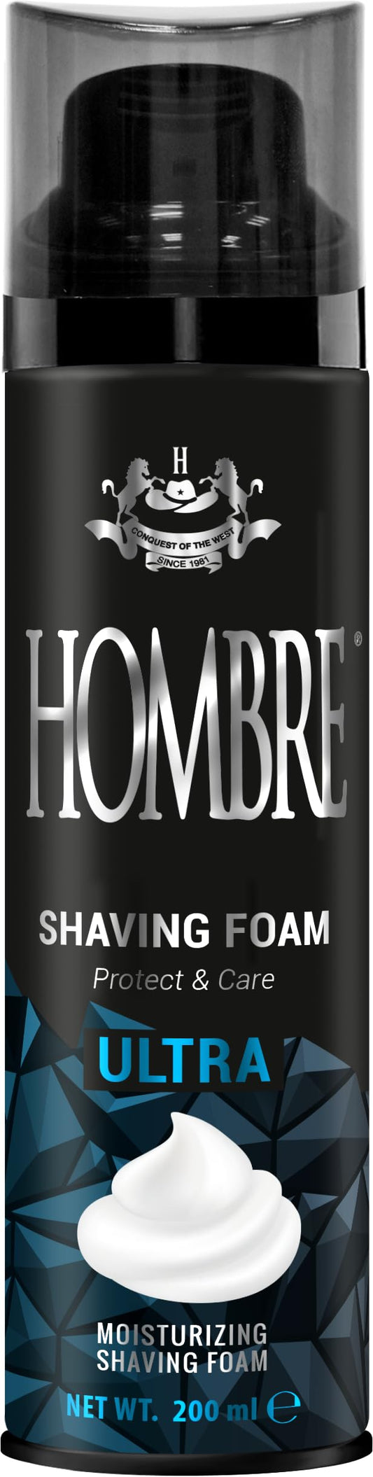 HOMBRE Ultra Shave Foam for Men - Citrus Aquatic Clean Scent - Rich Protective Foam - Aluminum-Free Formula 200 ml (Pack of 1) Beauty and Personal Care HOMBRE