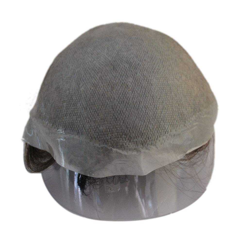 Super Thin Skin Toupee for Men Black Brown Human Hair Unit (3#-ash brown) Beauty & Personal Care Suncolor Hair