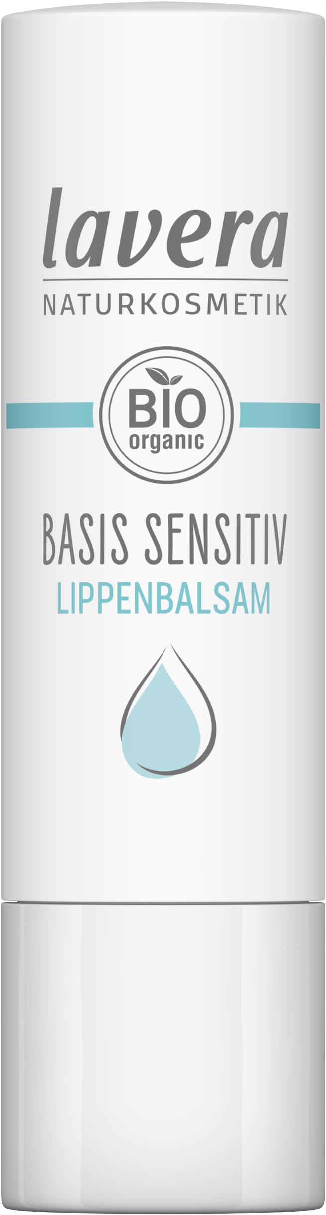 lavera basis sensitiv Lip Balm - for sensitive lips - moisturises & soothes - with organic jojoba oil & organic almond oil - vegan Beauty and Personal Care lavera