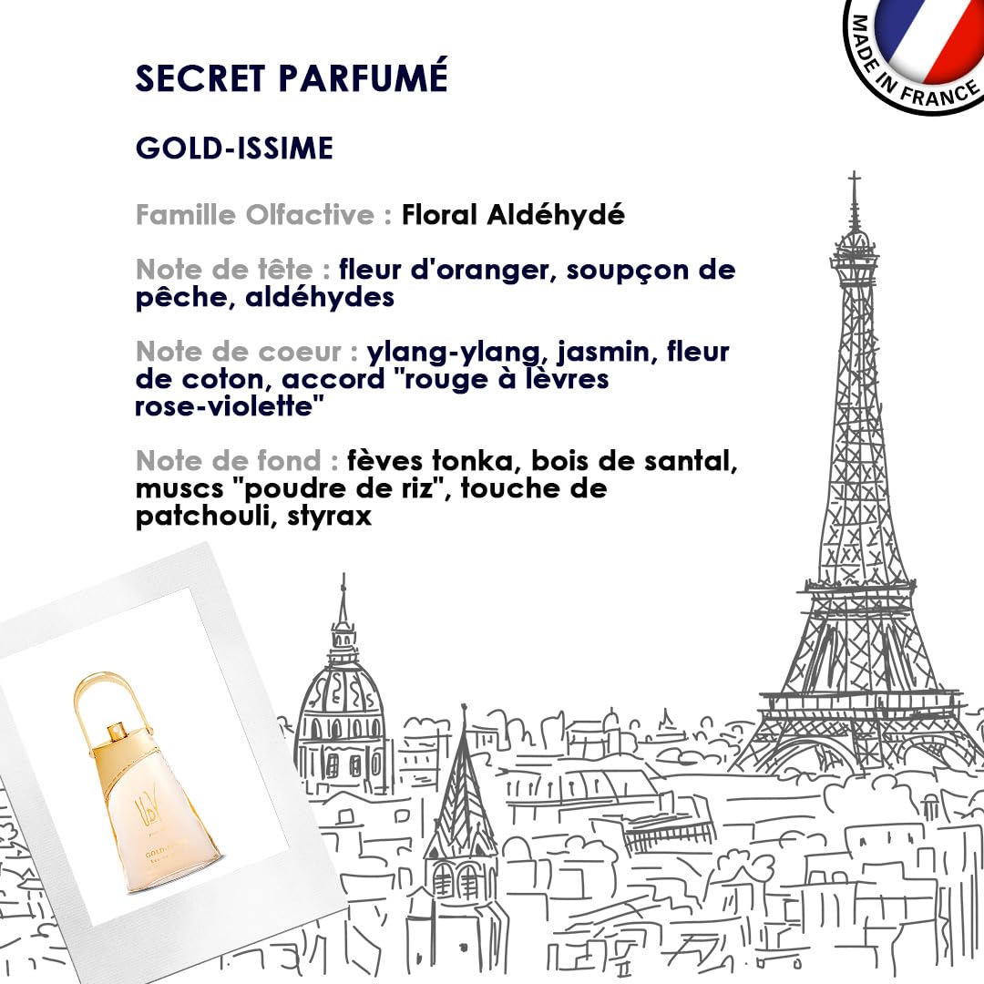 Udv Gold Issime By Ulric De Varens For Women. Set-eau De Parfum 2.5 OZ & Deodorant Spray 4 OZ Beauty & Personal Care Ulric de Varens