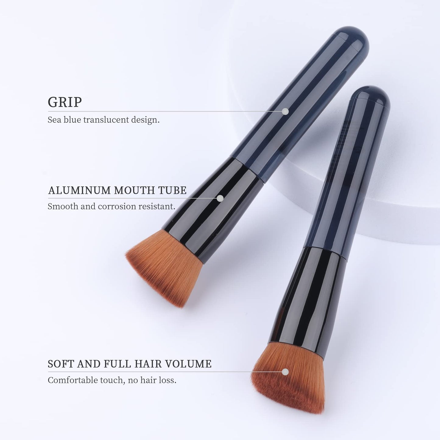 Foundation Brush, Flat Top Kabuki Foundation Brush for Liquid Makeup, Cream, Powder, Travel Size Face Foundation Blending Makeup Brushes (131)… Beauty & Personal Care EVRCHGIEA