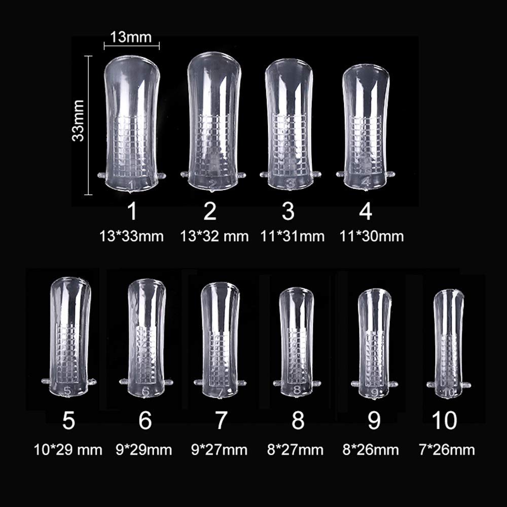 DNHCLL 600 PCS 12 Sizes False Toenails Full Cover Artificial French Acrylic Toenails for Nail Salons and DIY Nail Art (Natural) Beauty & Personal Care DNHCLL