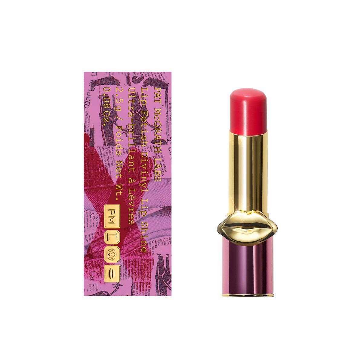 Pat Mcgrath Labs Lip Fetish Balm Divinyl Lip Shine - Electric Lotus for Women - 0.08 oz Lip Balm Beauty & Personal Care Pat McGrath Labs