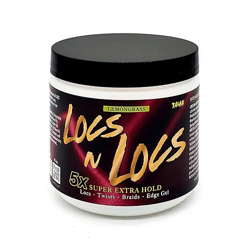 Taha Locs & Locs Gel - 5X Super Extra Hold, Natural & Non-Damaging for Locs, Braids, Twists - 16 Oz (Lemongrass, 1 Pound(Pack of 1)) Beauty & Personal Care Taha