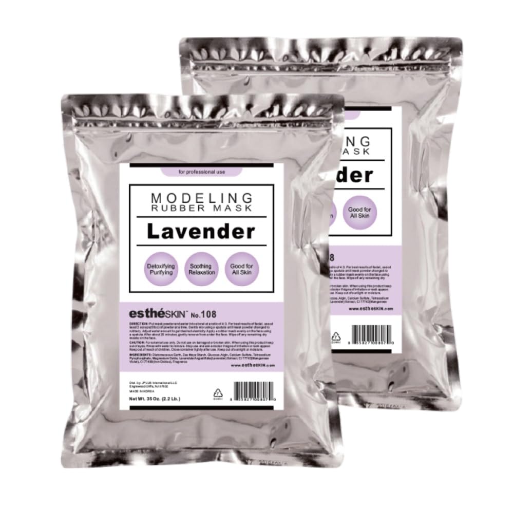 estheSKIN No.108 Lavender Modeling Mask Powder for Professional Facial Treatment, 35 Oz. (2 pack) Beauty & Personal Care estheSKIN
