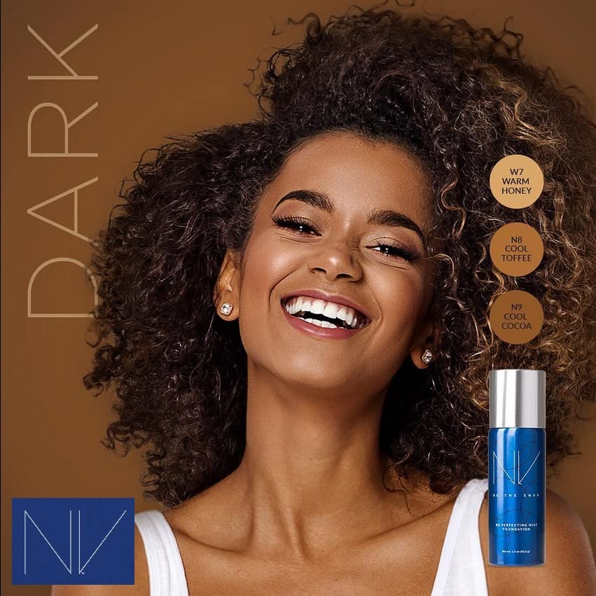 NV BB Perfecting Mist Foundation Buildable Coverage Professional Airbrush Makeup with Plant-based Stem Cell Polypeptides Beauty & Personal Care BE THE ENVY