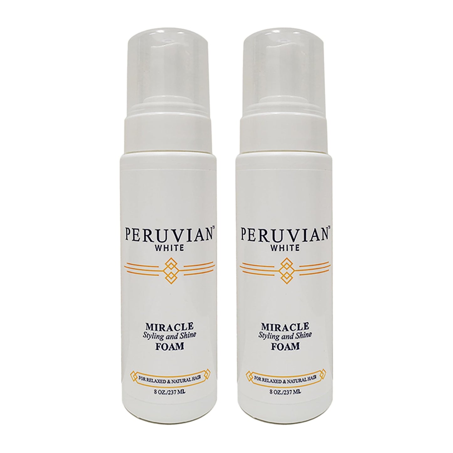 Peruvian white Miracle Styling and Shine Foam Mousse, 8 oz. (Pack of 2) Beauty & Personal Care Peruvian white