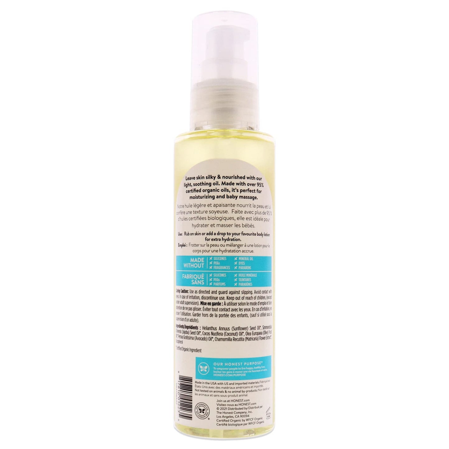 Hon Co Orgainc Body Oil Size 4z The Honest Company Organic Body Oil 4z Beauty & Personal Care The Honest Company